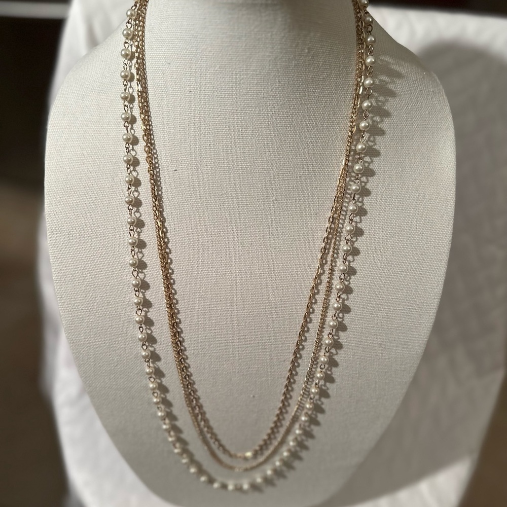 Triple chain necklace